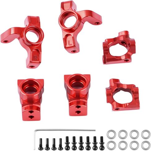 مجموعة محور المغزل Globact RC ، مفاصل التوجيه الأمامية ، كتل Caster C-Hubs و OPER HUBS لـ BUGGY LOSI 1/16 MINI-B 1/18 MINI-T ، استبدل LOS214006 ، LOS214005 ، LOS3110055 in Saudi Arabia