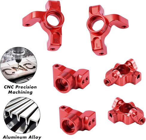 مجموعة محور المغزل Globact RC ، مفاصل التوجيه الأمامية ، كتل Caster C-Hubs و OPER HUBS لـ BUGGY LOSI 1/16 MINI-B 1/18 MINI-T ، استبدل LOS214006 ، LOS214005 ، LOS3110055 in Saudi Arabia