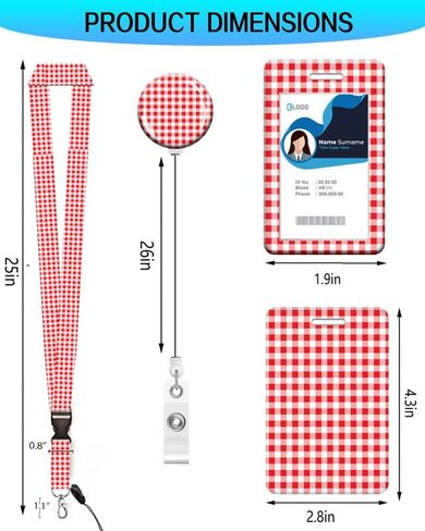 حامل شارة الهوية مع الحبل القابل للسحب والقابل للانفصال ، شارة لطيفة بكرة شارة الحبل مع مقطع كارابينر للنساء والمدرسين والممرضات والطلاب والعمل المثالي والمكتب (ديزي الأخضر) in Kuwait