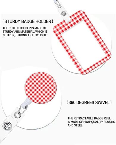 حامل شارة الهوية مع الحبل القابل للسحب والقابل للانفصال ، شارة لطيفة بكرة شارة الحبل مع مقطع كارابينر للنساء والمدرسين والممرضات والطلاب والعمل المثالي والمكتب (ديزي الأخضر) in Kuwait