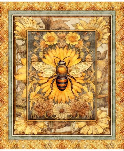 QT Fabrics Queen Bee 30481 S Honey 36 " in Saudi Arabia