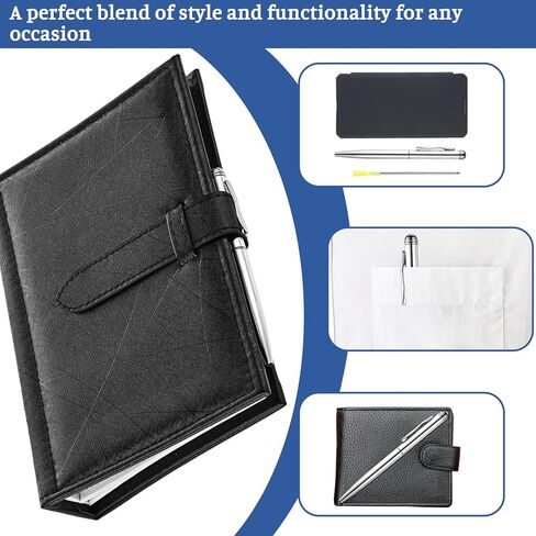 Mini Pens 7 Pack Small Ballpoint Pen with 5 Refills 4 Inch Rotating Pocket Pens Tiny Metal Short Wallet Black Compact Pen for Notebook Office Note Taking Signature Teachers Notepads Tool in Saudi Arabia