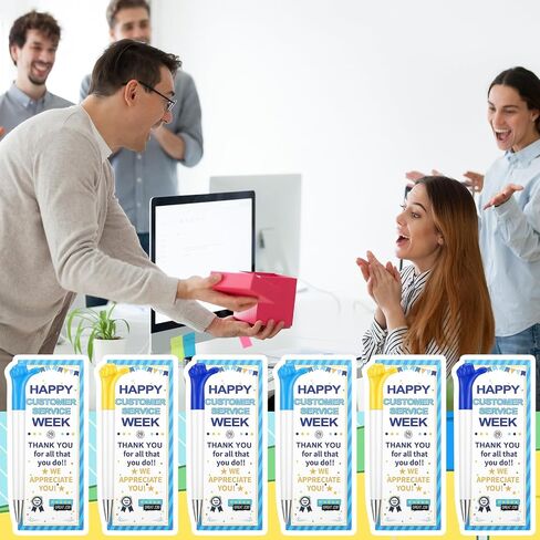 12 Sets Customer Service Week Gifts Include Thumbs up Ballpoint Pens with Thank You Card Thank You Gift for Customer Service Week Party Supplies in Saudi Arabia