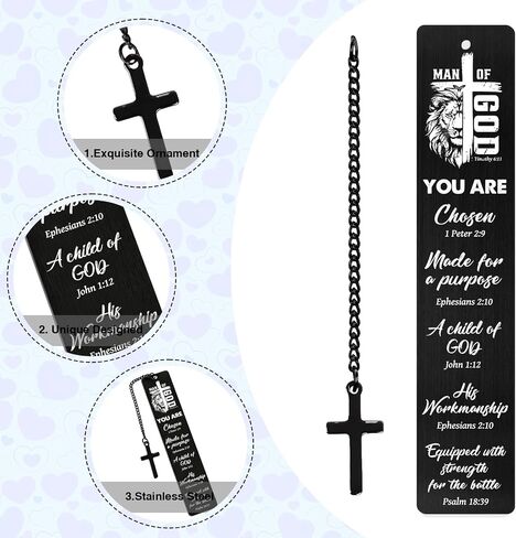 Inspirational Christian Bookmarks Gifts - Bible Verse Bookmark for Women Men, Scripture Faith Book Marks for Friends, Religious Thanksgiving Christmas Birthday Gifts for Book Lovers in Saudi Arabia