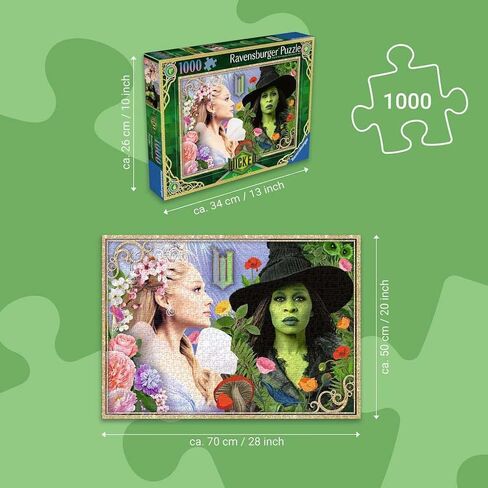 Ravensburger Wicked Movie: Part 2 1000 قطعة Jigsaw Puzzle | جودة مميزة صنعت في أوروبا | مواد معتمدة من FSC in Saudi Arabia