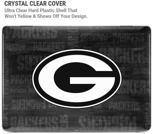 Skinit Case + Skin Compatible with MacBook Air 13in M1 (2021) - Officially Licensed NFL Green Bay Packers Black & White Design in Saudi Arabia