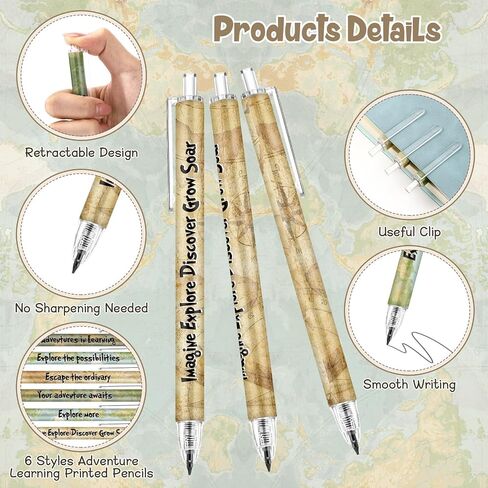 60 Pcs Motivational Eternal Pencils Gift for Student from Teacher, Motivational Forever Pencils, Halloween Party Gifts, Funny Holiday Reward, Travel Themed Party Favors(Bee) in Saudi Arabia