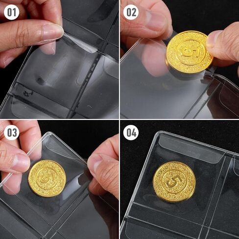 600 Pockets Coin Sleeves, 20 Sheets Coin Pages, Collecting Supplies with Standard 9 Holes, Sheets Plastic for Binder in Saudi Arabia
