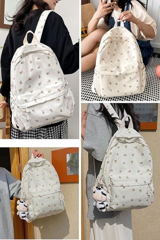 Nylon Backpack Lightweight Travel Daypack Rucksack Laptop Backpack 211pink in Kuwait
