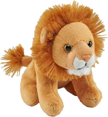 Wild Republic Pocketkins Eco Lion, Stuffed Animal, 5 Inches, Plush Toy, Made from Recycled Materials, Eco Friendly in Saudi Arabia