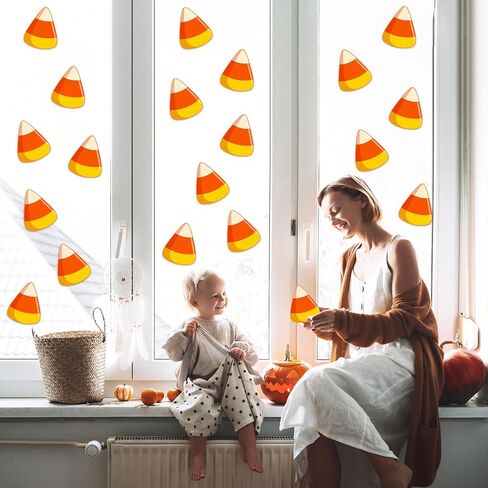 50 PCS Halloween Cutouts for Bulletin Board Decoration, Candy Corn Paper Cut Outs Cardboard for DIY Crafts Project School Classroom Office Wall Halloween Party Supplies Decor, 6 in in Saudi Arabia