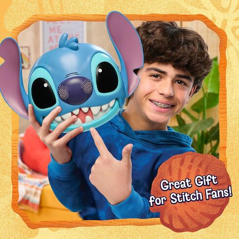 Disney Stitch Talking Mask with 25+ Sounds & Phrases, Adjustable Straps, Costume for Kids, Dress Up and Pretend Play, Toy for Fans, Boys, Girls, Kids Ages 3 and Up by Just Play in Saudi Arabia