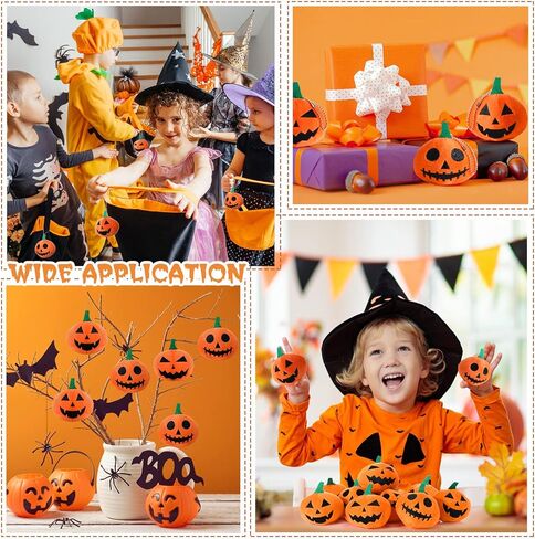 12 Pieces Halloween Pumpkin Plush Toys 3.2 Inch Stuffed Pumpkin Doll Soft Plush Ornaments with Horror Expression for Halloween Party Favors Carnival Game Prizes in Saudi Arabia