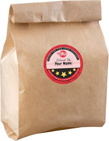 150 Food Delivery Personalized Name Custom Stickers - DD Delivery Bag Rating Stickers on Roll - (2 inch) in Saudi Arabia