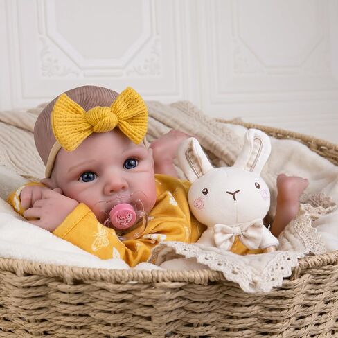 Milidool LifeLike Reborn Baby Baby Dolls Girl - 20 بوصة واقعية حديثي الولادة دمى الأطفال مع جسم مسبب ، ودمى الأطفال الحقيقية مع إكسسوارات لهدايا الفتيات البالغة من العمر 3 سنوات ، واللعب التظاهر ، والمجموعة in Kuwait