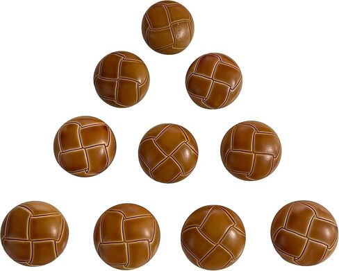 MMvolesy 10Pc Brown Plastic Resin Imitation Leather Buttons with Shank Sew On for Clothes Dress Coat Jeans Crafts 25mm 1 Inch in Kuwait