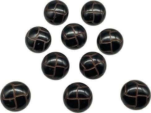 MMvolesy 10Pc Brown Plastic Resin Imitation Leather Buttons with Shank Sew On for Clothes Dress Coat Jeans Crafts 25mm 1 Inch in Kuwait