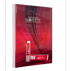 مخطط لون الشعر الأشقر ، مقياس من الألوان على خيوط الشعر. in Kuwait