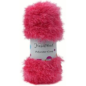 (23 Colors Available) Yusarinl Eyelash Yarn Fluffy 100% Polyester 3,35oz 130 Yards, Fun Fur Yarn for a Border, toy's Hair or Beard-Grey in Saudi Arabia
