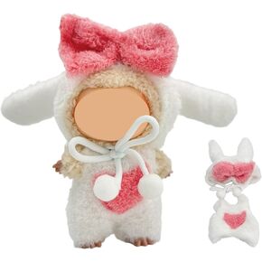 Clothes for Doll,17cm Clothes Set,Accessories Suit & Overalls Set for Doll Clothes,Stylish and Cute Doll Clothes and Accessories for Dress up, and Presentation in Saudi Arabia