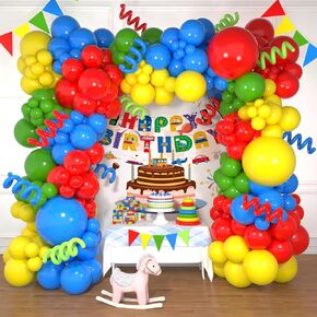 Cherry Balloon Garland Arch Kit, 153Pcs Pink Red Avocado Green With Dark Green and Red Long Latex Balloons for Birthday Baby Shower Wedding Valentines Day Anniversary Cherry on Top Party Decorations in Saudi Arabia