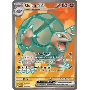 Pokemon - Golem ex 189/165 - Pokemon 151 -Full Art - Ultra Rare - Single Card in Kuwait