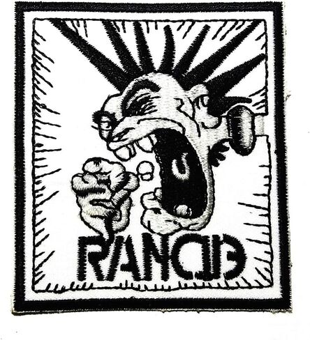 الموسيقى R Red Punk Rock Ska Punk Pop-Punk Post-Punk Music Logo Patch Patch Patched Sew Sew On Patches Badge Bags Hat Jeans Third T-Shirt in Saudi Arabia