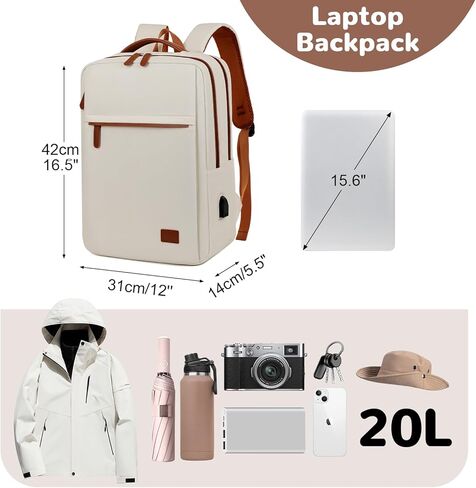 15.6 "حقيبة تحمل على الظهر المحمول للرجال ، حمل صغير على ظهره للطائرة ، الأسود in Kuwait