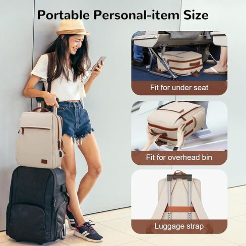 15.6 "حقيبة تحمل على الظهر المحمول للرجال ، حمل صغير على ظهره للطائرة ، الأسود in Kuwait