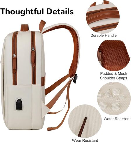 15.6 "حقيبة تحمل على الظهر المحمول للرجال ، حمل صغير على ظهره للطائرة ، الأسود in Kuwait