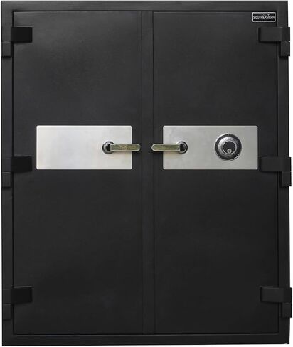 2 Door Large 2 Hour Fireproof Office Safe for Business Inventory Mechanical Dial Combination Lock in Saudi Arabia