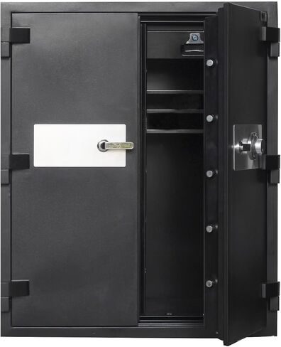 2 Door Large 2 Hour Fireproof Office Safe for Business Inventory Mechanical Dial Combination Lock in Saudi Arabia