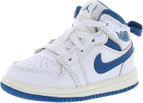 Jordan 1 Mid SE Little Kids' Shoes (FJ3467-160, White/Dune Red/Sail/Lobster) Size 2.5 in Saudi Arabia