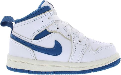Jordan 1 Mid SE Little Kids' Shoes (FJ3467-160, White/Dune Red/Sail/Lobster) Size 2.5 in Saudi Arabia