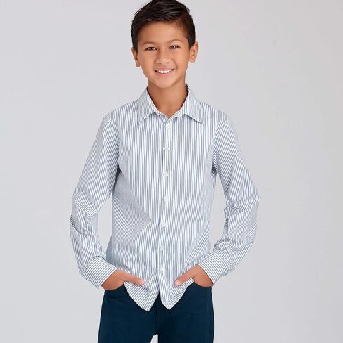Simplicity Sewing Pattern S9056 - Children's & Teen Boys' Shirts, Size: HH (3-4-5-6) in Saudi Arabia