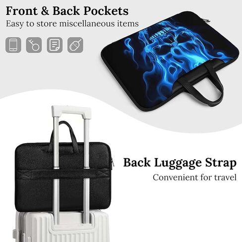 Computer Bags for Office Accessories, Laptop Bag Easy to Clean, Laptop Case with Strap in Kuwait