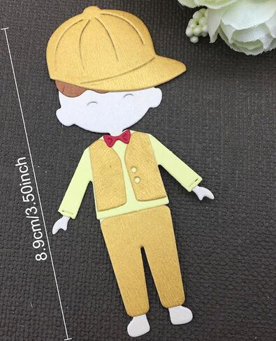 1pc bow hairpin girl doll dies metal cutcit die cut for paper craft chain made make reeting reeting decoration alina craft art in Kuwait