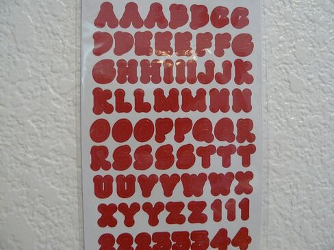 Mini Dot Cherry Slim Alphabet Stickers in Saudi Arabia