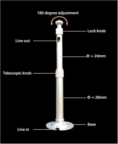 Projector bracket 40 to 80 cm ceiling wall mount in Saudi Arabia