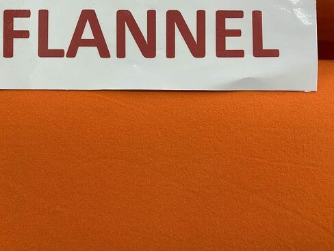 45" Wide 100% Cotton FLANNEL Snuggle Flannel Orange in Saudi Arabia