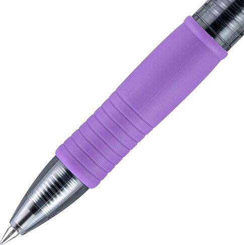 Pilot G2 Retractable Gel Pens, Extra Fine Point, Purple Ink, 0.5 mm, 12 Pack (31107) in Saudi Arabia