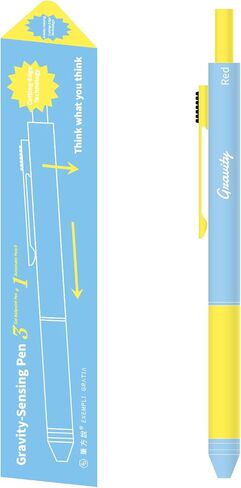 Metallic Multi-Color Pen with Pencil, Retractable Gel Ink Ballpoint Pen, Black, Blue, Red Ink, 0.7mm, Smooth Writing, Quick Dry, with Refills, Office Supplies (Blue and Pink Contrast) in Saudi Arabia