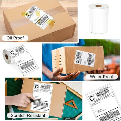L LIKED 2 Rolls of 4" x 6" Direct Thermal Shipping Labels with 250 Labels/Roll in Kuwait
