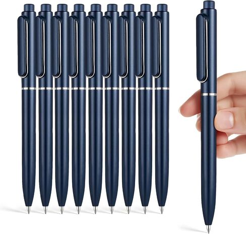 EUSOAR Gel Pens Black, 10 Pack Medium Point Pen 0.7mm Cute Pens for Women with Assorted Barrel Colors, Quick-drying Ink Gel Pen Set Leak-proof for Work Journaling School Note Taking Sketching in Saudi Arabia