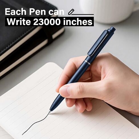 EUSOAR Gel Pens Black, 10 Pack Medium Point Pen 0.7mm Cute Pens for Women with Assorted Barrel Colors, Quick-drying Ink Gel Pen Set Leak-proof for Work Journaling School Note Taking Sketching in Saudi Arabia
