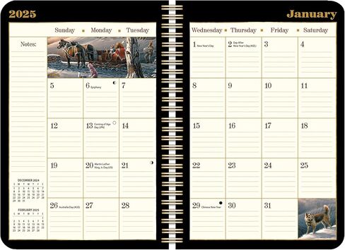 LANG Terry Redlin 2026 Spiral Engagement Planner (26991011107) in Saudi Arabia