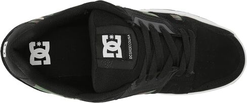 DC Men's Stag Low Top Skate Shoe, Black/Grey/Blue, 11 in Saudi Arabia
