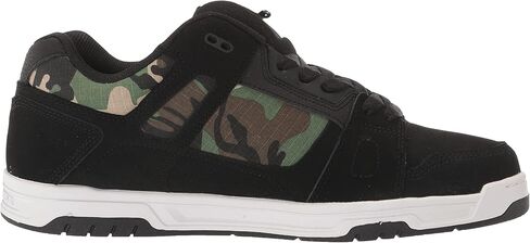 DC Men's Stag Low Top Skate Shoe, Black/Grey/Blue, 11 in Saudi Arabia
