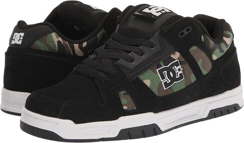 DC Men's Stag Low Top Skate Shoe, Black/Grey/Blue, 11 in Saudi Arabia