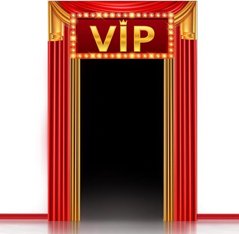 Preboun VIP Party Decorations Sign Red Carpet Party Decorations VIP Stage Entrance Sign Movie Night Door Curtain Banner for Movie Night Theater Now Showing 1920s Supplies in Saudi Arabia